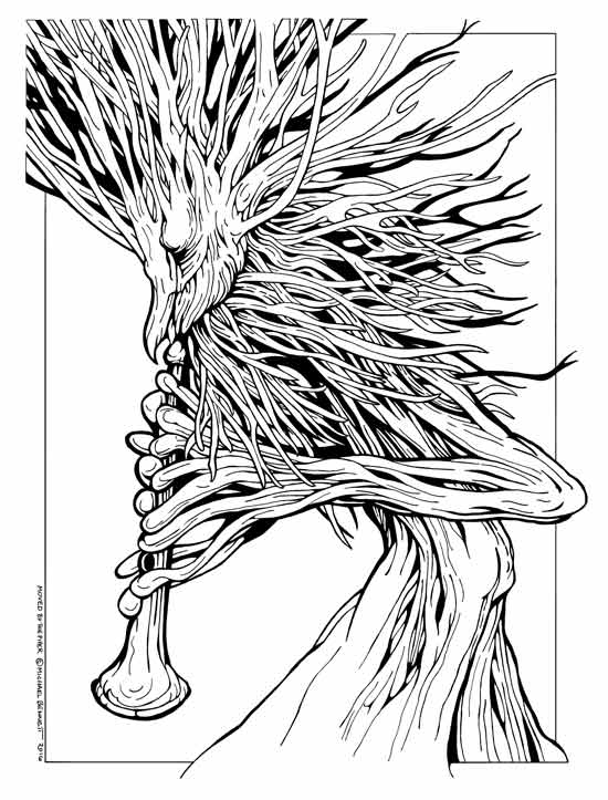 Art-MovedByThePiper-B&W